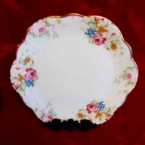 VINTAGE MIKASA JAPAN FX013 10 5/8" WELLINGTON CAKE PLATE FINE BONE CHINA 1990S
